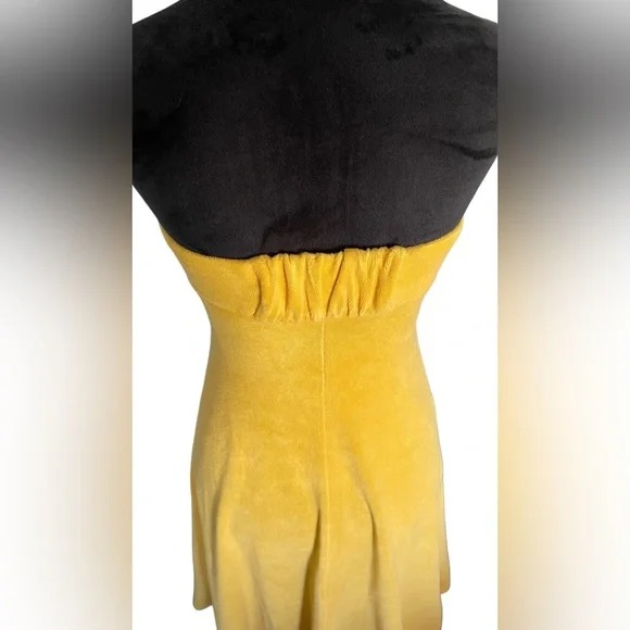 ❌SOLD❌Zimmermann Jeannie Terry Strapless Mustard Cotton-Blend Midi Dress Size XS - Picture 11 of 16